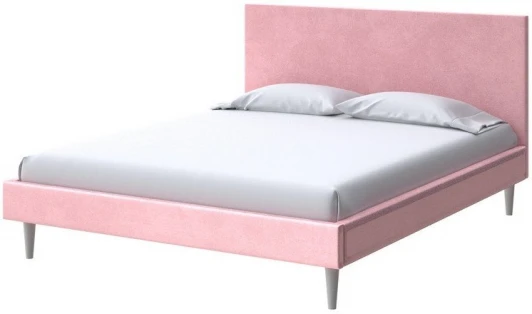 2018658 PROxSON Кровать Claro (Ткань: Велюр Casa Жемчужно-розовый) 90x200