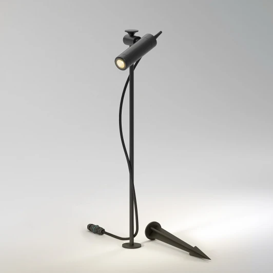 35173/S черный Грунтовый светодиодный светильник Elektrostandard Covert 35173/S 3000K черный