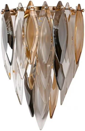 5068/3W Бра Odeon Light Vilna 5068/3W золото/дымчат./янтарн./матовый белый/металл/хрусталь E14 3*40W