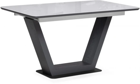 517336 Стол на тумбе Notta Иматра 140 ультра белый / черный 517336