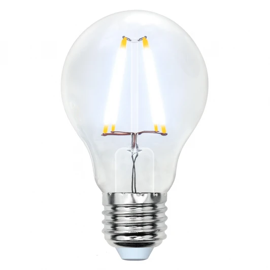 LED-A60-8W/NW/E27/CL GLA01TR картон Лампочка светодиодная шар прозрачная E27 8W 4000K Uniel LED-A60-8W/NW/E27/CL GLA01TR