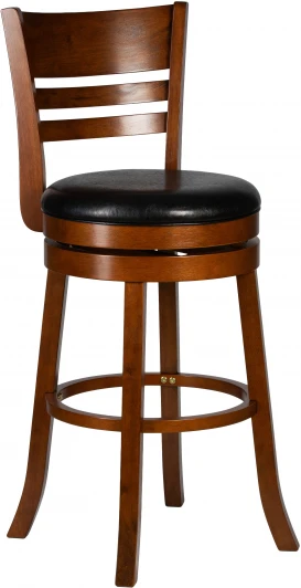 4393-LMU WILLIAM COUNTER, цвет сиденья черный, цвет дерева шоколад Вращающийся полубарный стул DOBRIN WILLIAM COUNTER (шоколад, черный)