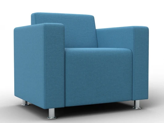 134970 Кресло Лига-093 ВН (ДСП,Брус,Фанера,Рогожка/Голубой) Лига Диванов 134970