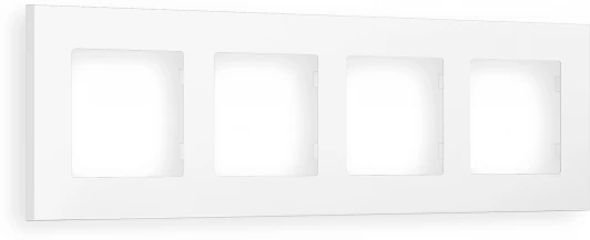 AF250124 Рамка Ambrella Volt ALFA Qubi (Белый матовый) 4-ая AF250124