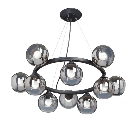 V4485-1/10S Подвесная люстра Vitaluce V4485-1/10S (220V, на тросе, шарики, круглые, кольцо)