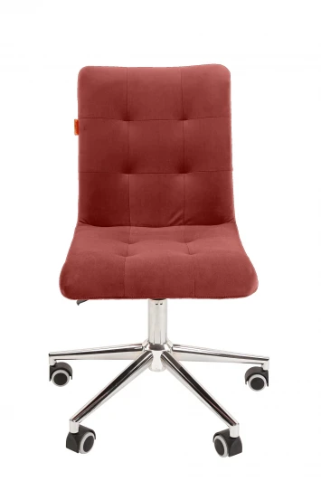 Chairman 030 хром без подлокотников Офисное кресло Chairman 030 Россия ткань Т-28 коралл, хром, без подлокотников