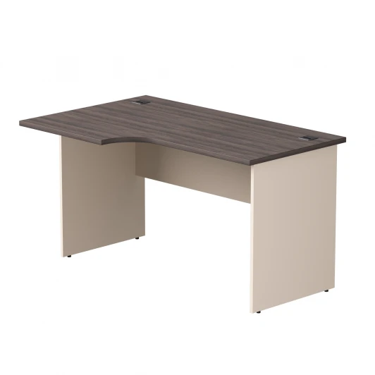 254S013DK/GU Стол эргономичный левый Everprof EVO (ЭВО) опоры ЛДСП 1380х670(870)x755 мм Дуб Пасадена/Кашемир 254S013DK/GU