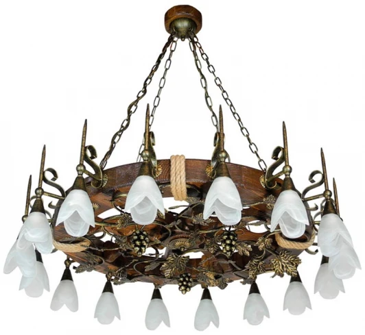 Лоза-16П трио Подвесная люстра Тарьсма Лоза-16П трио LZ16PLPTRH110T (220V, на цепи, цветы)