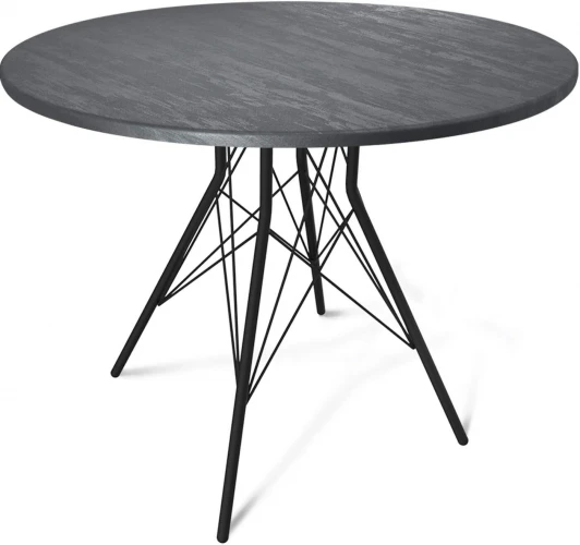 4720614806 Стол Sheffilton SHT-TU2-1/ТТ 90 МДФ черный муар/каменный уголь