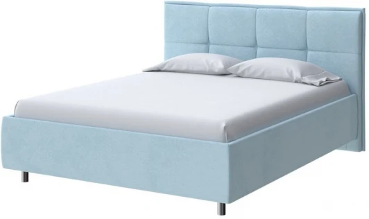 2023003 PROxSON Кровать Lino без основания (Ткань: Велюр Teddy Морозная свежесть) 200x190