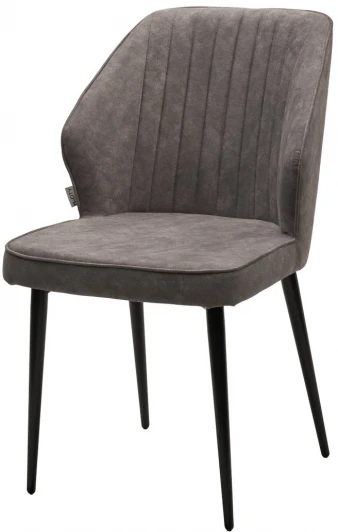 461MC05021 Стул SEATTLE-V Kashemir 925 Серо-коричневый, велюр / черный каркас М-City