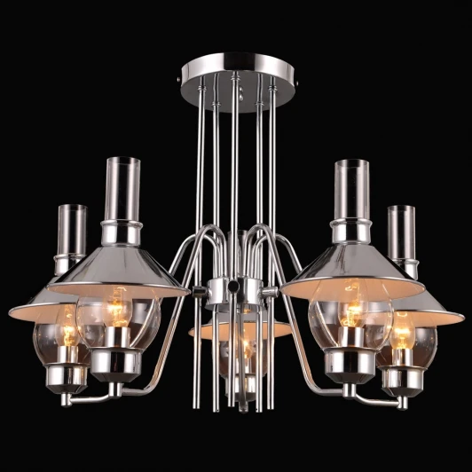 ALABARDA 75055/5C CHROME Потолочная люстра Natali Kovaltseva Alabarda 75055/5C CHROME