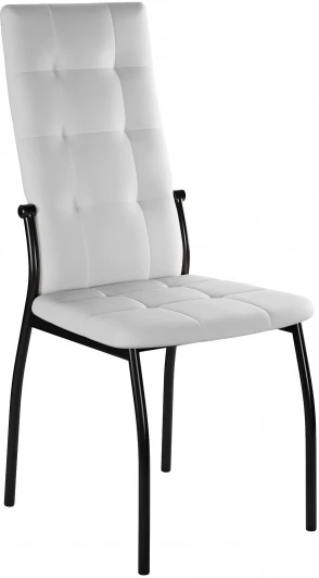 00-00058732 Стул ГАЛС-М каркас черный/к/з Pegaso белый Dikline 00-00058732