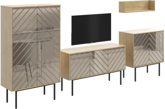 572601 Композиция Boho 2 ОГОГО (арт.572601), (ЛДСП/Бронзовый,Дуб Корбридж)