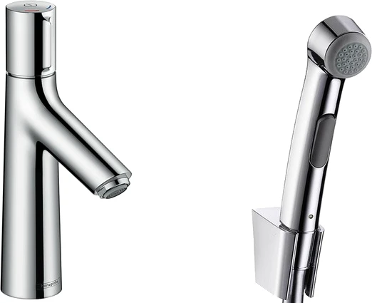 72291000 Смеситель Hansgrohe Talis Select S 72291000 для раковины с гигиеническим душем, с донным клапаном Push-Open