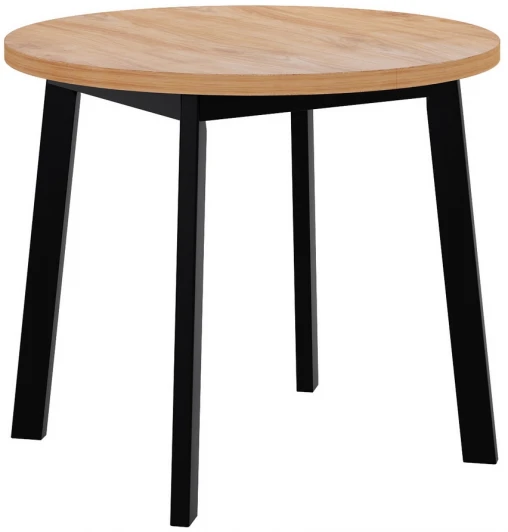 RF 0251 Стол Next круглый раскладной 90-120x90x76,5см, Дуб Навара, чёрный Bradex Home RF 0251