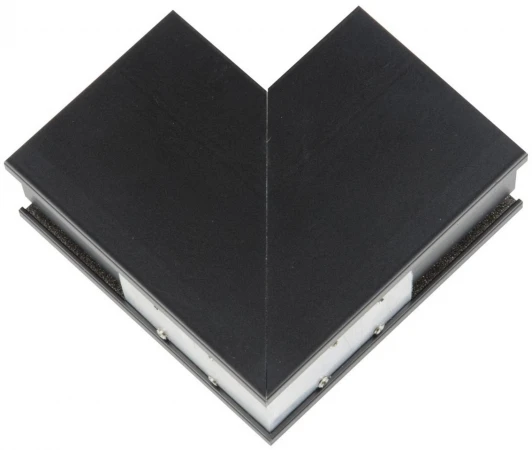 UBX-MS22/35 BLACK Коннектор для накладных магнитных шинопроводов, 35мм. угловой, вертикальный. UBX-MS22/35 BLACK