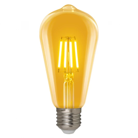LED-ST64-5W/GOLDEN/E27 GLV22GO Лампочка светодиодная груша желтая E27 5W Uniel LED-ST64-5W/GOLDEN/E27 GLV22GO