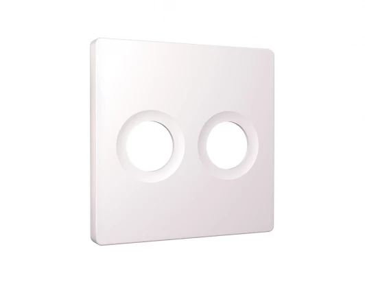 AP2133 Лицевая панель для двойной ТВ-розетки (жемчуг) Ambrella Volt QUANT AP2133