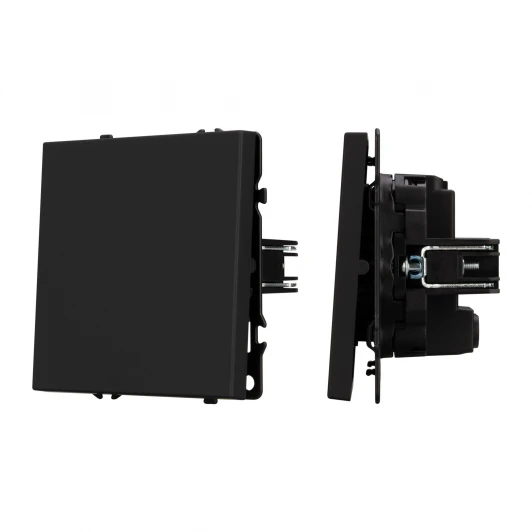 054249 Механизм выключателя одноклавишный перекрёстный SWT-NOBE-MKX1-SFPL-BK (230V, 10A) (Arlight) 054249