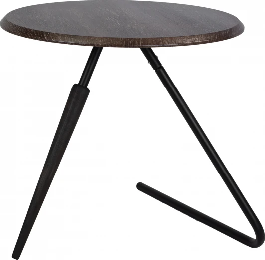 009211 Стол журнальный Дуэт 7Н дуб шоле корич./черный/эбеновое дерево Mebelik арт.009211