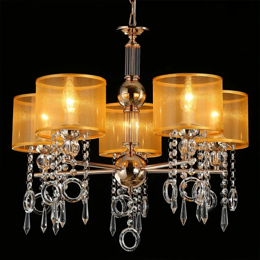 IL6219-5P-27 GD Подвесная люстра ILLUMICO IL6219-5P-27 GD (220V, на цепи)