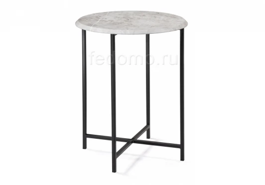 497049 Журнальный столик Манеттия мрамор белый