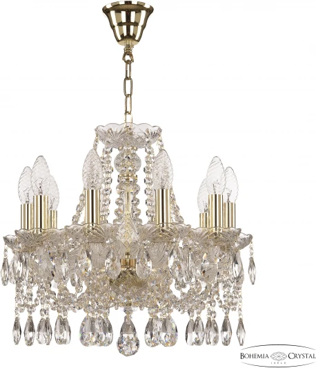 107/10/141 G Подвесная люстра Bohemia 107 107/10/141 G (220V, подвески, на цепи, подсвечник, свеча)