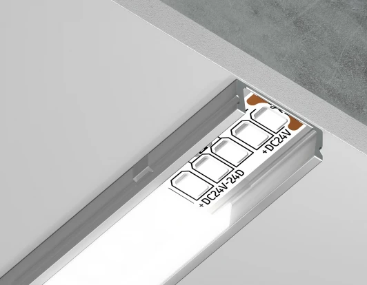GP1700AL Алюминиевый профиль накладной для светодиодной ленты до 11мм Ambrella Illumination GP1700AL