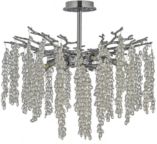 Tavenna H 1.3.60.800 N Потолочная люстра хрустальная на штанге Dio D`arte Tavenna Nickel Tavenna H 1.3.60.800 N (220V)