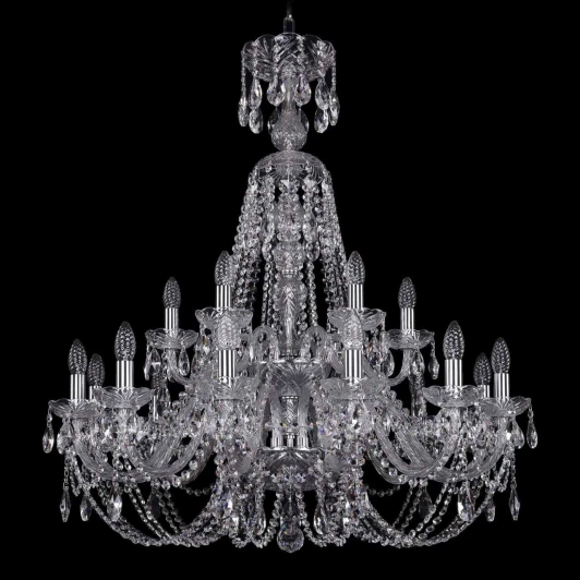 1406/12+6/300/XL-95/2d/Ni Подвесная люстра Bohemia 1406 1406/12+6/300/XL-95/2d/Ni