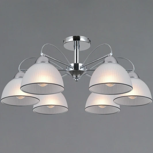 IL0624-6CSQ-25 CR AREZZO Потолочная люстра на штанге ILLUMICO IL0624-6CSQ-25 CR AREZZO (220V)