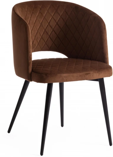 19068 Обеденный стул Tetchair WIND (Ткань,Металл/Коричневый,Черный )