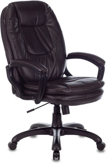 CH-868N/COFFEE Кресло руководителя Бюрократ CH-868N темно-коричневый NE-15 эко.кожа крестовина пластик