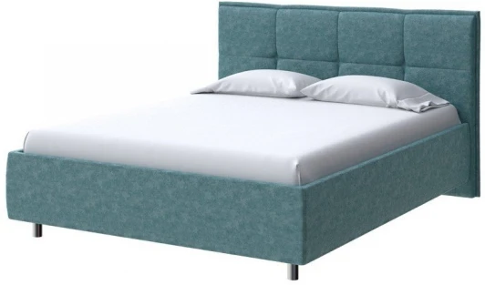 2013268 PROxSON Кровать Lino без основания (Ткань: Велюр Gratta 5 Морская лагуна) 80x200