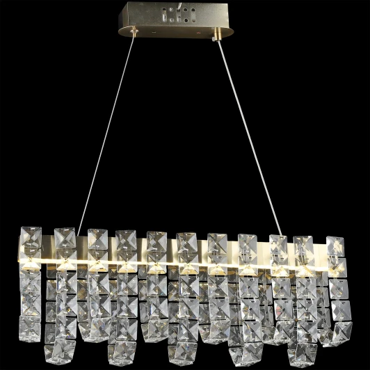 02600-0.4-40W LED COP+CH Подвесная люстра хрустальная светодиодная Reluce 02600-0.4-40W LED COP+CH (220V, на тросе)