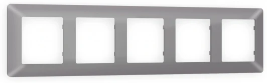 AF110505 Рамка Ambrella Volt ALFA Line (Сталь матовый) 5-ая AF110505