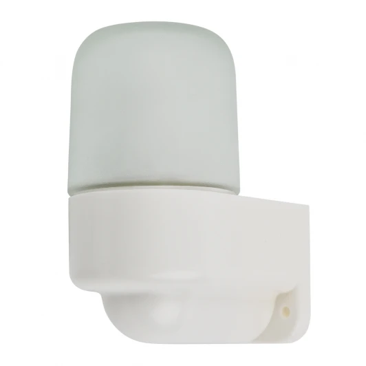 UWL-K03R 60W/E27 IP65 WHITE Светильник настенный влагозащищенный под лампу Е27 угловой для бань и саун Uniel UWL-K03R 60W/E27 IP65 WHITE