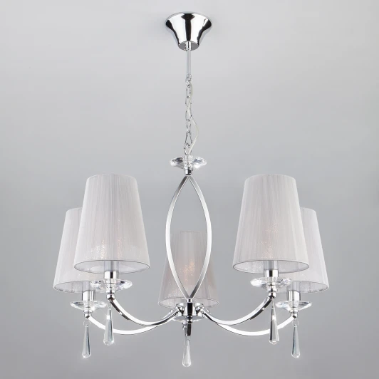 60079/5 хром Подвесная люстра Eurosvet Valery 60079/5 хром (220V, на цепи)