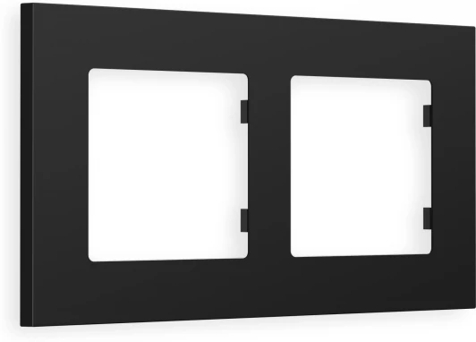 AF250702 Рамка Ambrella Volt ALFA Qubi (Черный матовый) 2-ая AF250702