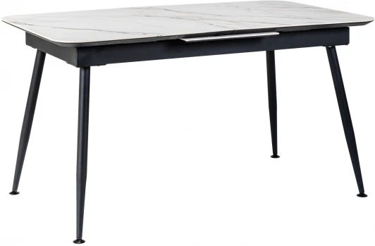 4103360h Стол R-Home Месси раздвижной 140-180 Светлый мрамор/Бабочка