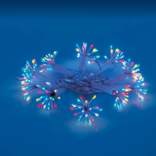 ULD-S0250-200/STA MULTI IP44 STARBURST Гирлянда светодиодная Звезда. 2.5м. 200 светодиодов. Разноцветный свет. ULD ULD-S0250-200/STA MULTI IP44 STARBURST