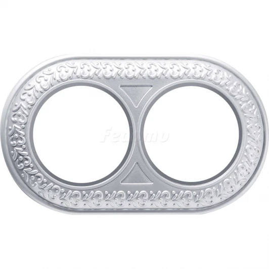 WL70-frame-02 Рамка на 2 поста Werkel Antik Runda, жемчужный