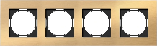 DEN214GA Рамка 4-я, Natural золотистый алюминий Donel A07 DEN214GA