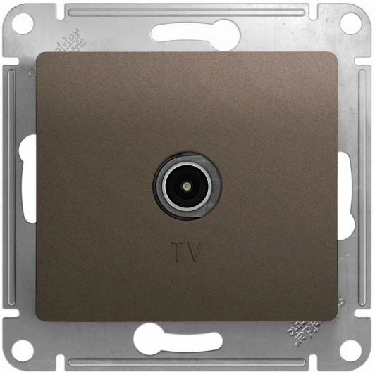 GSL000891 ТВ-розетка встраиваемая (шоколад) Systeme Electric Glossa GSL000891