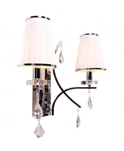 LDW 66247-2 BR Бра двухрожковое белое Lumina Deco Glamour LDW 66247-2 BR
