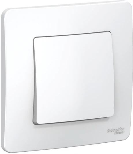 BLNVS010101 Выключатель встраиваемый одноклавишный (белый) Systeme Electric Blanca BLNVS010101