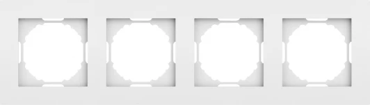 DE21433 Рамка 4-я, матовый белый Donel A07 DE21433