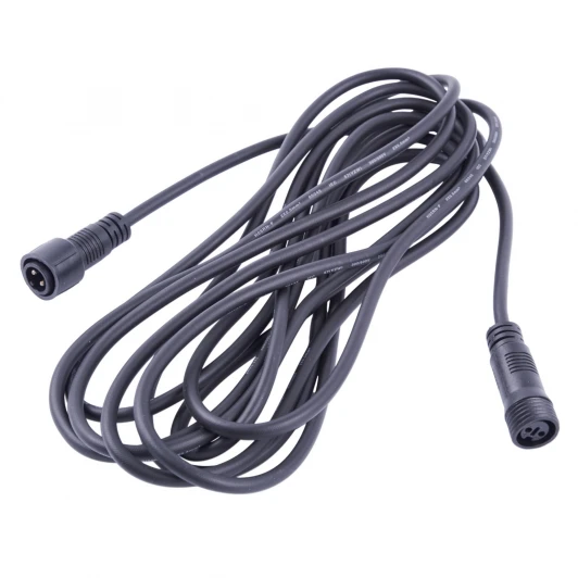 UCX-F90 E/5M/BK Удлинитель для гирлянд серии F90PRO 5м статика/мерцание IP67 черный Uniel UCX-F90 E/5M/BK