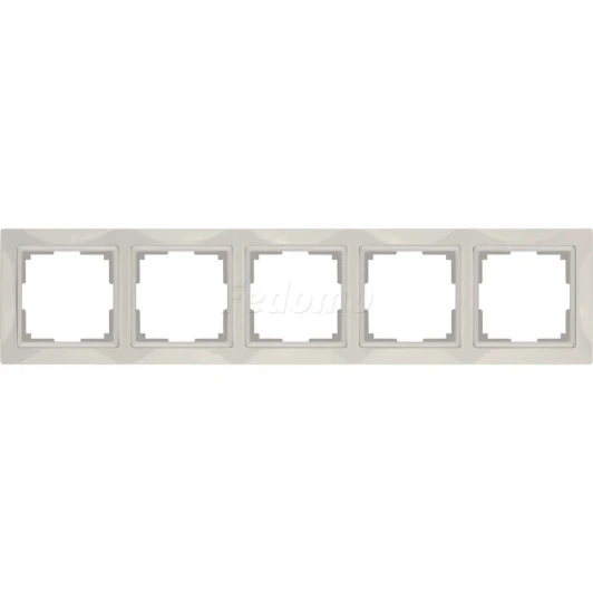 WL03-Frame-05 Рамка на 5 постов Werkel Snabb Basic, слоновая кость